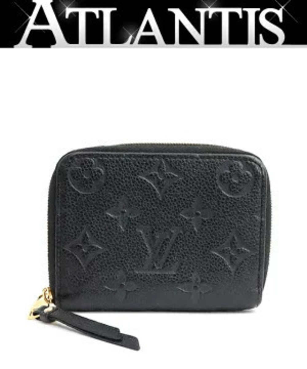 Louis Vuitton Zippy Wallet Coin Compact Wallet Monogram Empreinte Black